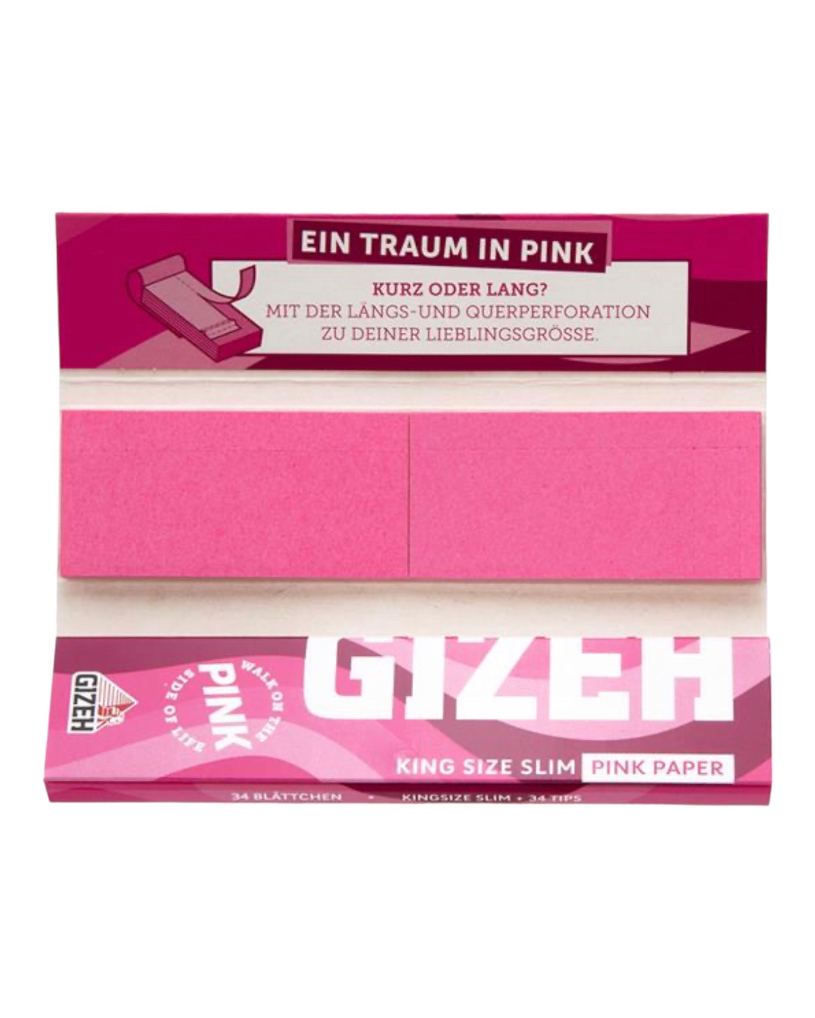 gizeh – king – size – slim – pink – paper + tips – 2