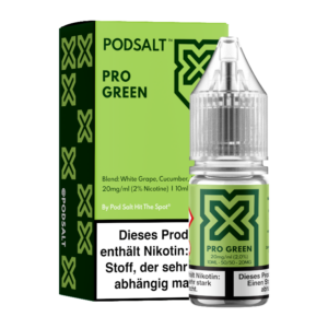 bestellen Sie noch heute Ihren Pod Salt - X Pro Green Nicsalt Liquid
