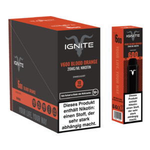 bestellen sie noch heute die Ignite - V600 Vape - Blood Orange!